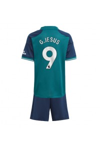 Arsenal Gabriel Jesus #9 Jalkapallovaatteet Lasten Kolmas peliasu 2023-24 Lyhythihainen (+ Lyhyet housut)